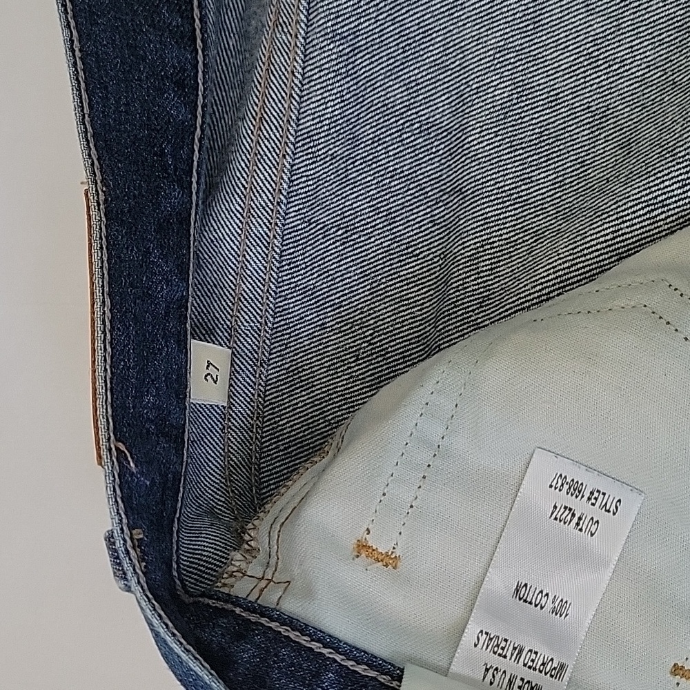 Citizens of Humanity GIA HIGH RISE ANKLE STRAIGHT LEG IN RESTLESS Size 27 Button - Picture 8 of 16